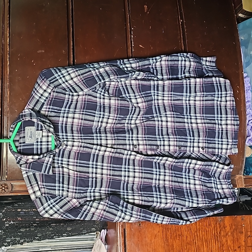 Long Sleeve Plaid Flannel Shirt